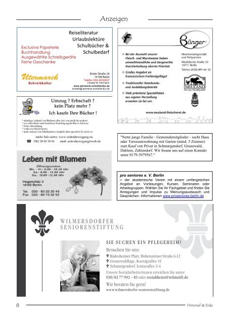 H&E Ausgabe Juni 2013 - Evangelische Kirchengemeinde Grunewald