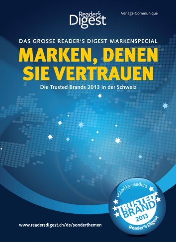 MARKEN, DENEN SIE VERTRAUEN - Reader's Digest