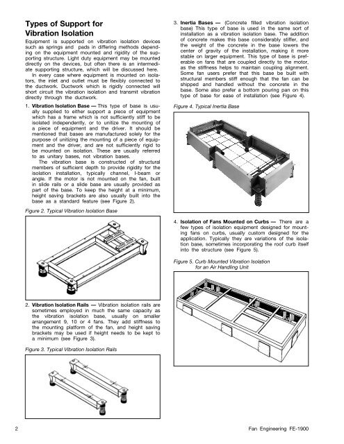 Vibration Isolation of Fans - Clarage