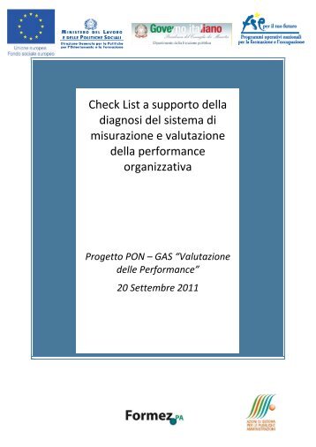 Check List - Pubblica Amministrazione di QualitÃ 