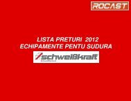 LISTA PRETURI 2012 ECHIPAMENTE PENTU SUDURA - Rocast