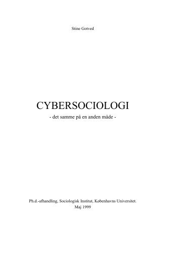 CYBERSOCIOLOGI