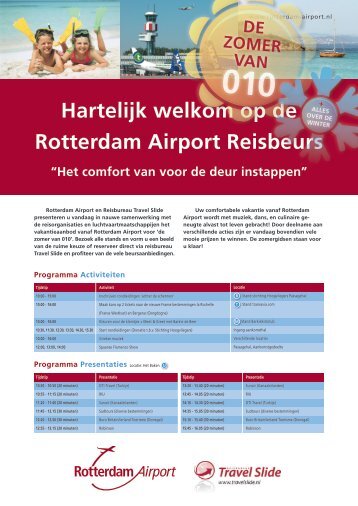 Hartelijk welkom op de Rotterdam Airport Reisbeurs