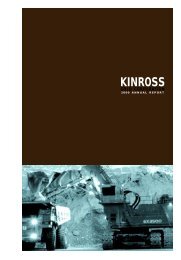 2000 Annual Report - Kinross Gold