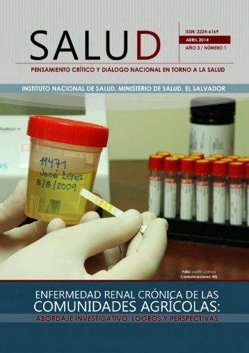 Revista Salud. Enfermedad Renal Crnica de las Comunidades Agrcolas