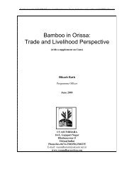 Bamboo in Orissa: Trade and Livelihood Perspective - Vasundhara