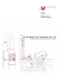 LE RYTHME EST PORTEUR DE VIE - WALA Arzneimittel