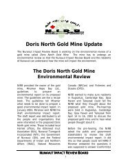 Doris North Gold Mine Newsletter.pdf - NIRB