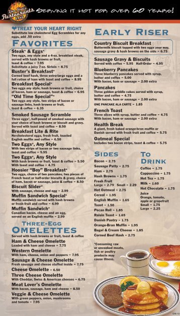 View Breakfast Menu - Don Hall's