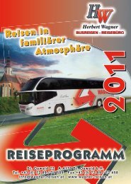 REISEPROGRAMM - WAGNER Busreisen