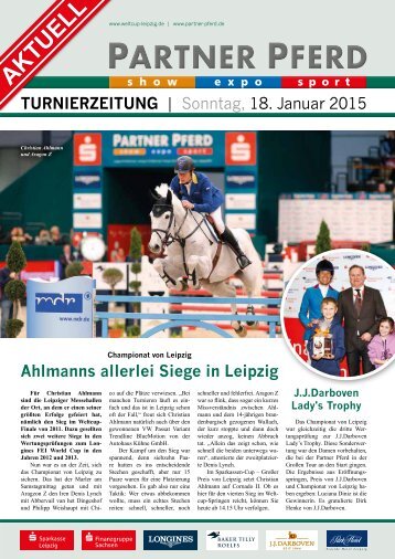 TURNIERZEITUNG | Sonntag, 18. Januar 2015 Ahlmanns allerlei Siege in Leipzig