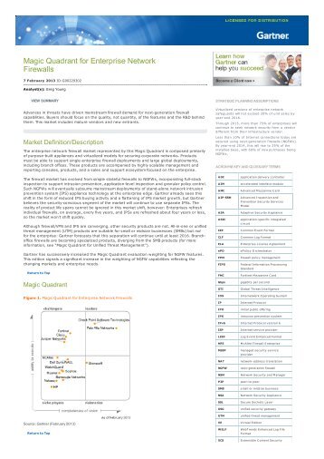 Magic Quadrant for Enterprise Network Firewalls - WIT