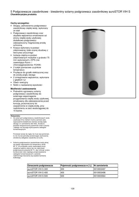 MATERIAÅY PROJEKTOWE Kondensacyjne, gazowe kotÅ‚y - Vaillant