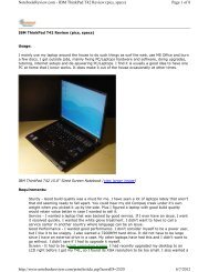 NotebookReview.com - IBM ThinkPad T42 Review (pics, specs ...