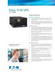 Eaton 9140 UPS - Datasheet