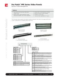 ProPatch Video Patching Systems â 102117AE - Herman ProAV