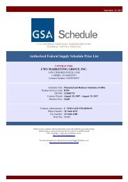 Authorized Federal Supply Schedule Pricelist (PDF format)