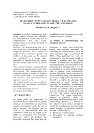 Development of Intelligent Model for Estimating Manufacturing Cost ...