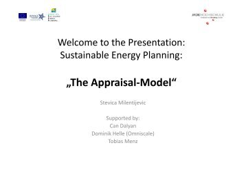 Presentation held by Stevica Milentijevic - North Sea SEP