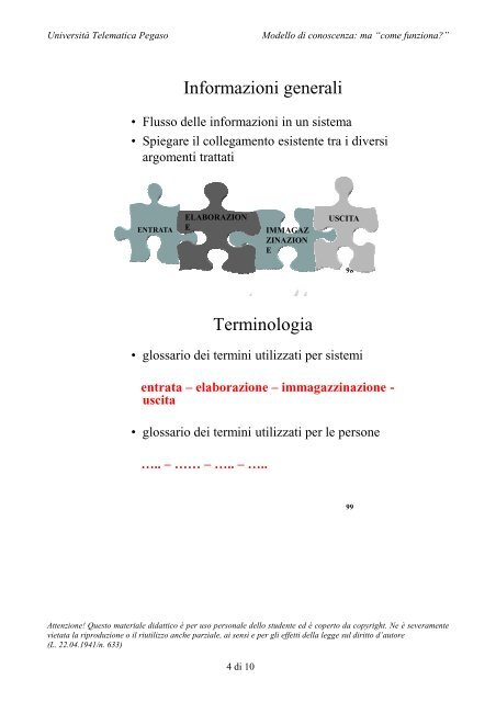 PSICOLOGIA GENERALE - UniversitÃ  Telematica Pegaso