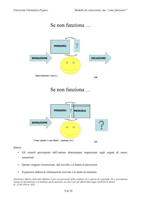 PSICOLOGIA GENERALE - UniversitÃ  Telematica Pegaso