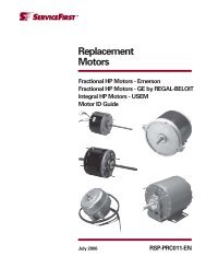 Replacement Motors - Servipartes