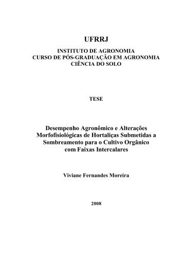 Tese Viviane Fernandes _DO-2008 - Instituto de Agronomia - UFRRJ