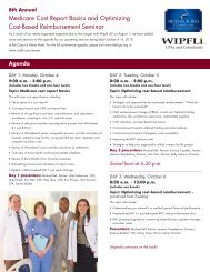 Medicare Cost Report Basics and Optimizing Cost-Based ... - Wipfli