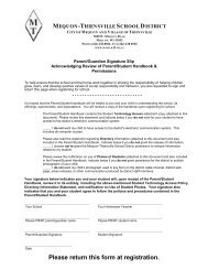 Handbook & Technology Information Release Form - Mequon ...