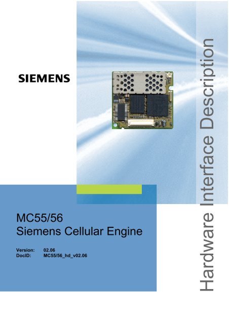 Hardware Interface Description - Wireless Data Modules