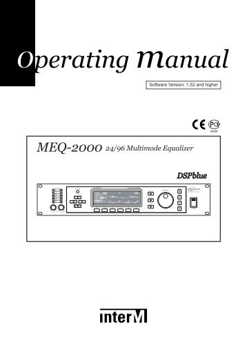 MEQ-2000 24/96 Multimode Equalizer DSP-blue - CIE-Group