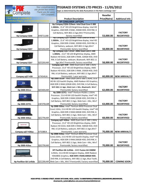 crystalbrite tft lcd pricelist
