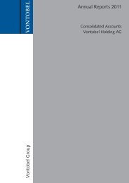 Annual Reports 2011 V ontob el Group - Vontobel Holding AG