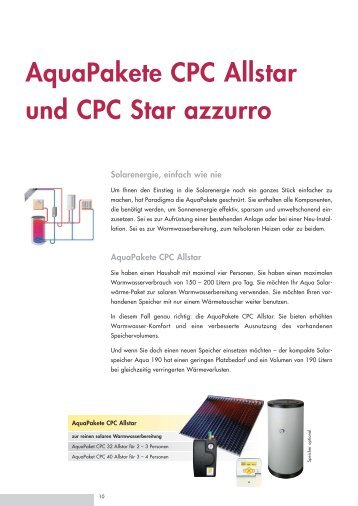 Aquapakete CPC Allstar und CPC Star azzurro - EUT Haustechnik