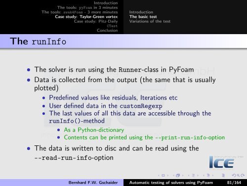 Automatic testing of solvers using PyFoam - If your ... - OpenFOAMWiki