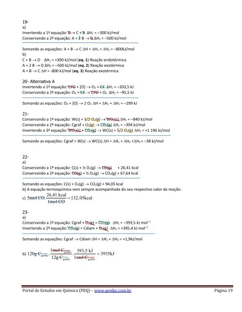 Leis de Hess - Portal de Estudos em QuÃ­mica