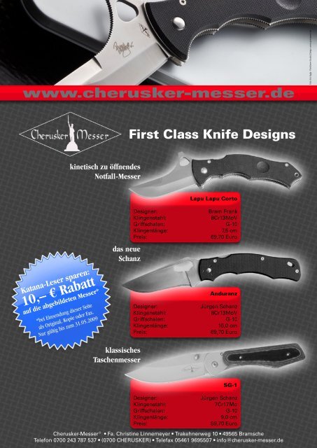kinetisch zu öffnendes Notfall-Messer das neue ... - Katana Magazin