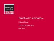 Classification automatique - Fabrice Rossi