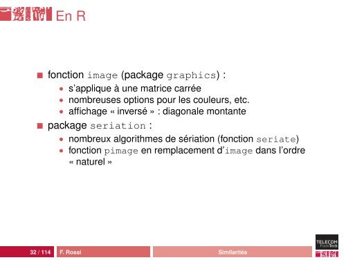 Classification automatique - Fabrice Rossi