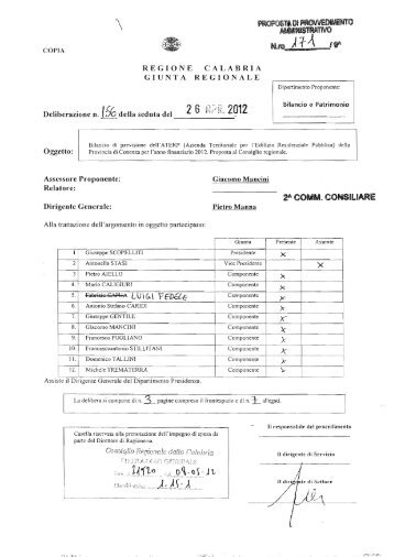 Azienda Territoriale per l'Edilizia Residenziale Pubblica - Consiglio ...