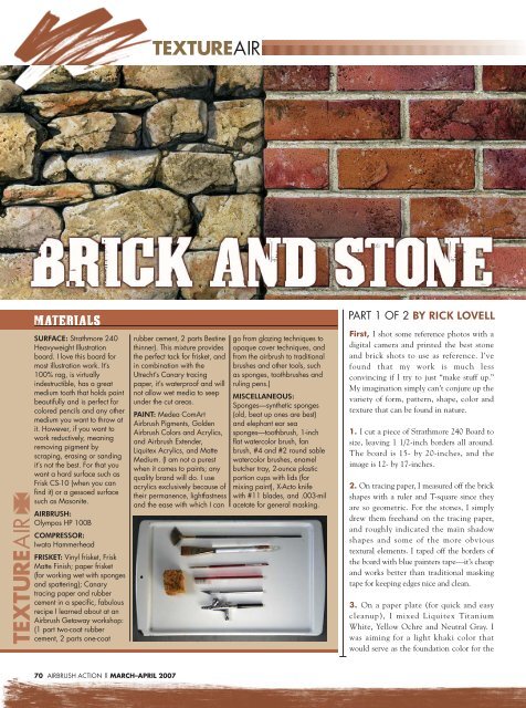 How to Airbrush Brick and Stone Part I