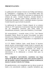 contrato colectivo steujed - FAZ-UJED - Universidad JuÃ¡rez del ...