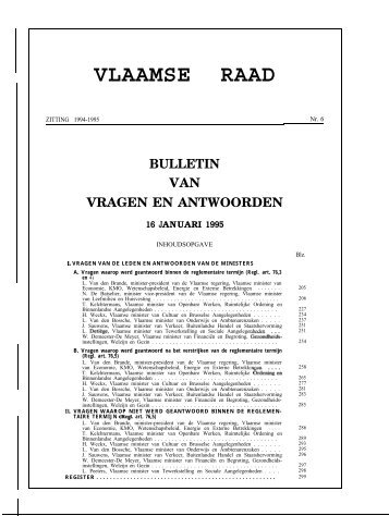 Tekst - Vlaams Parlement
