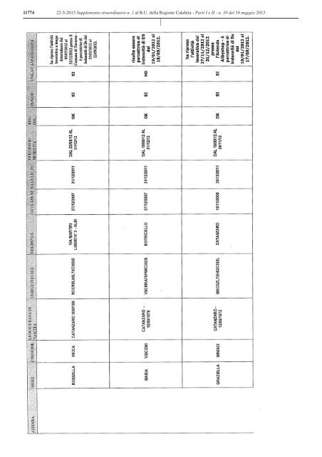 repubblica italiana bollettinoufficiale della regione calabria