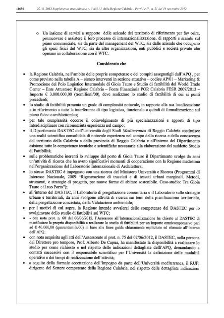 repubblica italiana bollettinoufficiale della regione calabria