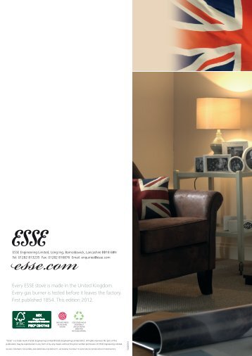 Gas Stoves Brochure - Esse