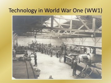 Technology in World War I