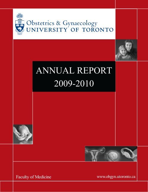 ANNUAL REPORT 2009-2010 - University of Toronto Department of ...