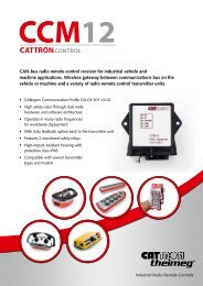 CANbus receiver CCM12 - Cattron-Theimeg Europe GmbH & Co. KG