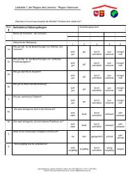 Leitstelle 1 der Region des Lernens - Region ... - BBS6 Hannover